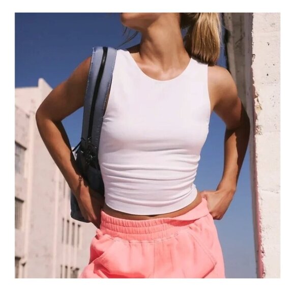 NEW! FP Movement | So Simple Cross Back Tank In White - Picture 3 of 9